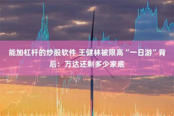 能加杠杆的炒股软件 王健林被限高“一日游”背后：万达还剩多少家底